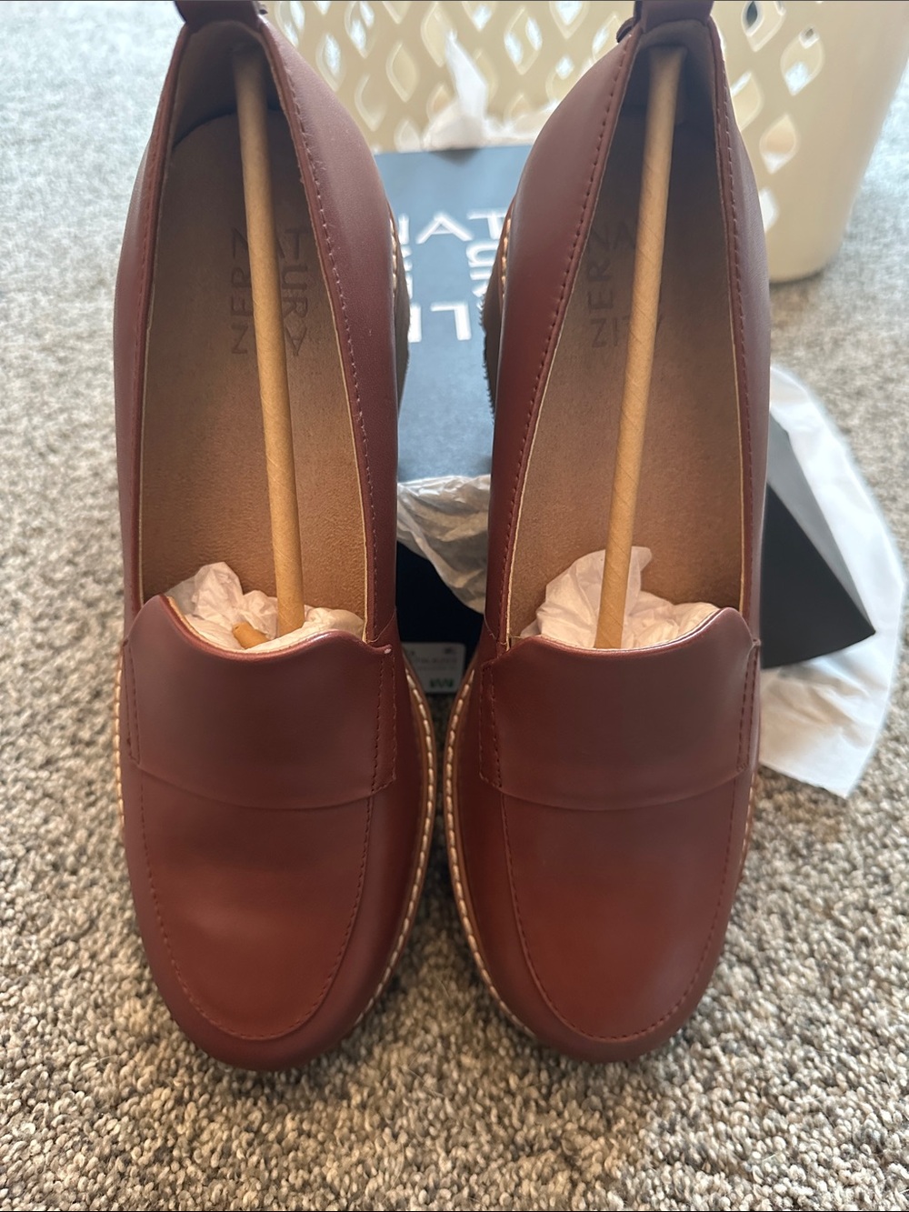 Darry Cappuccino Leather Women’s Loafers - Cappuccino - Picture 3 of 5